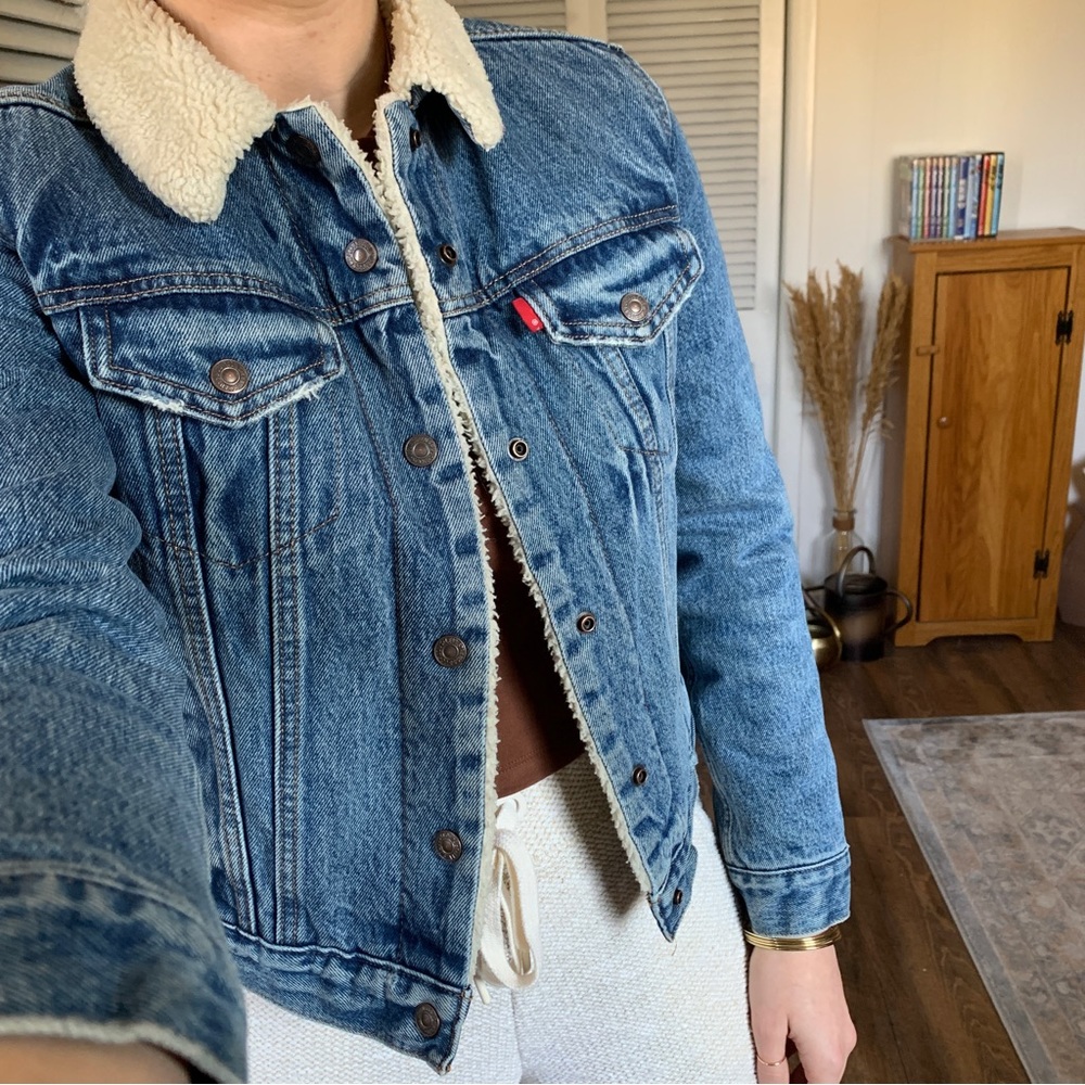 Levi Sherpa Lined Denim Jacket